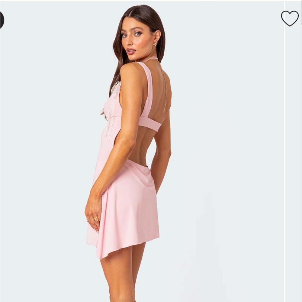 Edikted Cleo Open Back Mini Dress